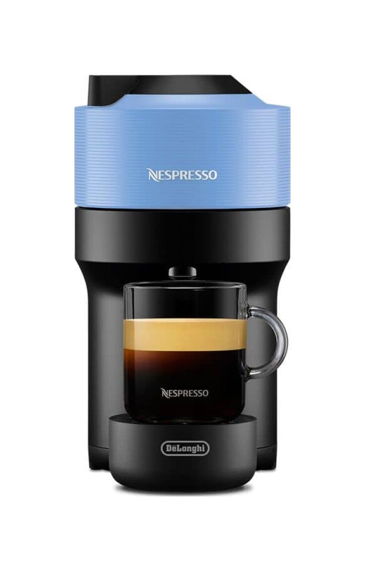 De Longhi ENV90.A Vertuo Pop Nespresso Macchina per caffè automatica - azzurro/nero
