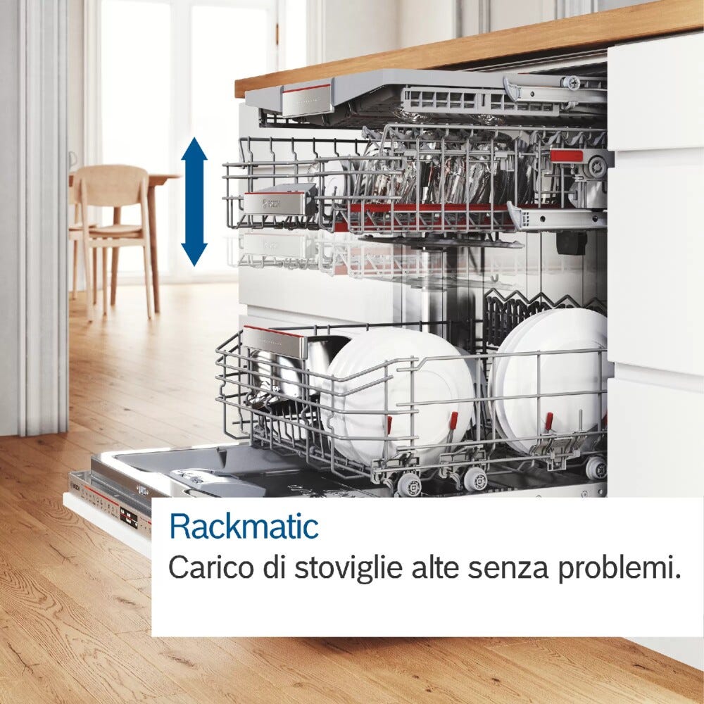 Bosch SMH4HCX19E 4 Lavastoviglie integrata totale cm. 60 - 14 coperti - cerniere sliding