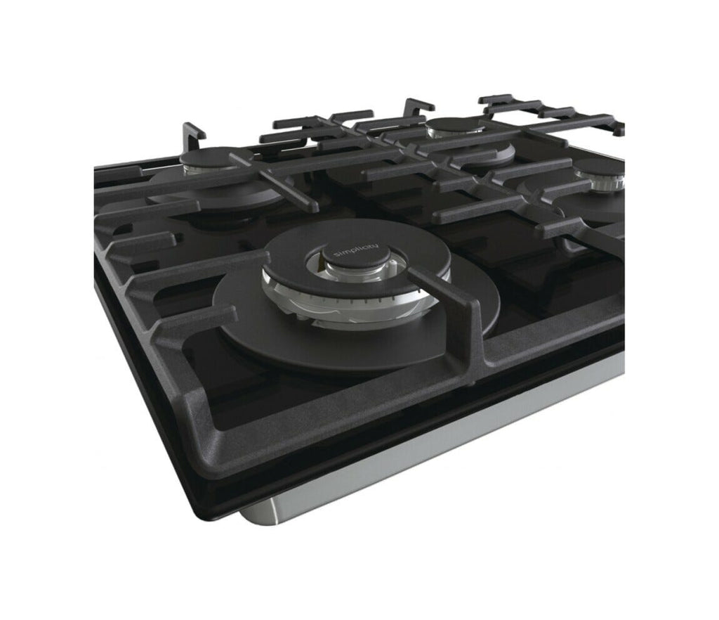 Gorenje OUTLET GTW642SYB Piano cottura a gas cm. 60 - nero - ARTICOLO NUOVO CON LIEVI ALONI SU PIANO (vedi foto) SENZA IMBALLO ORIGINALE