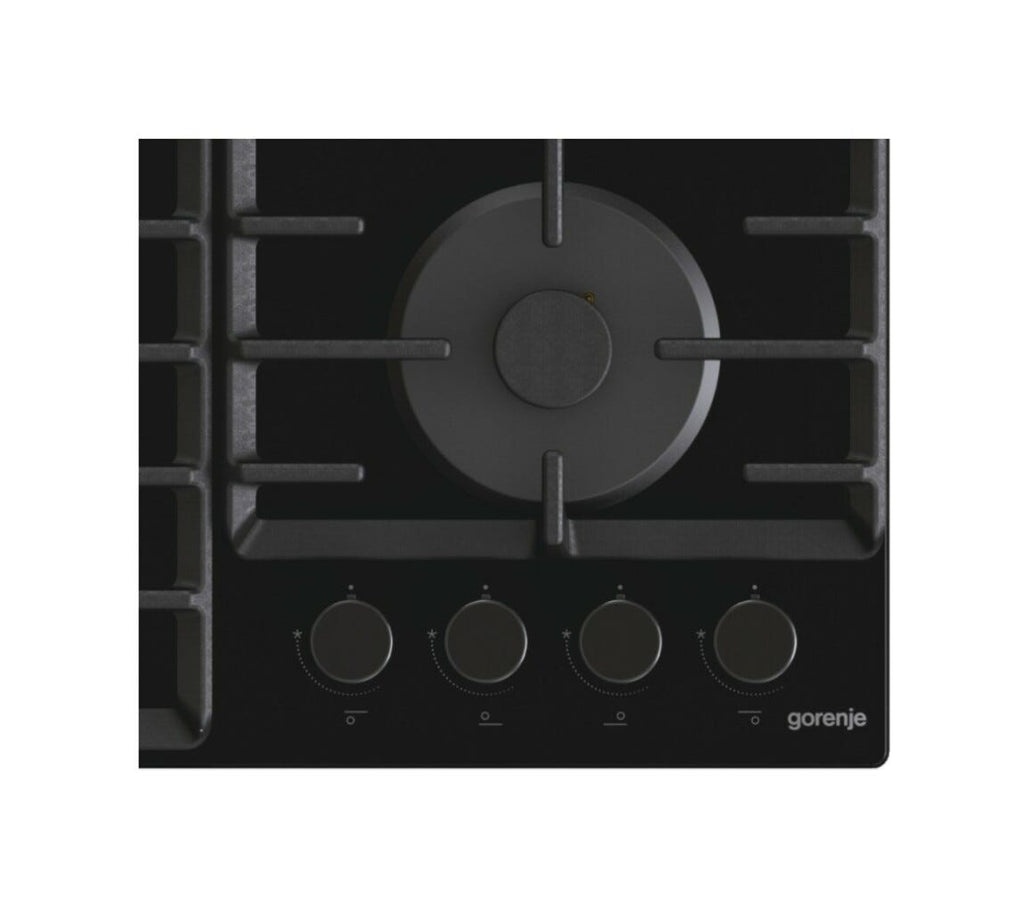 Gorenje OUTLET GTW642SYB Piano cottura a gas cm. 60 - nero - ARTICOLO NUOVO CON LIEVI ALONI SU PIANO (vedi foto) SENZA IMBALLO ORIGINALE
