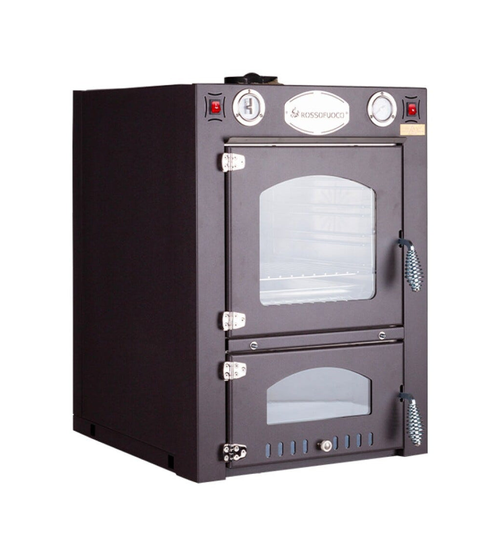 Rossofuoco Eco 50 Incasso Forno a legna da incasso 62 x 65 cm a combustione separata - antracite
