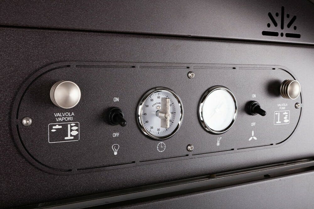 Rossofuoco Eco Incasso Forno a legna da incasso 75 x 77 cm a combustione separata - antracite