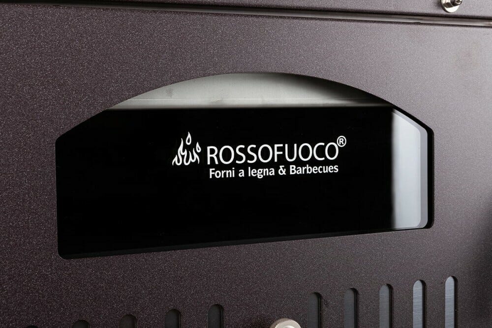 Rossofuoco Eco Incasso Forno a legna da incasso 80 x 93 cm a combustione separata - antracite