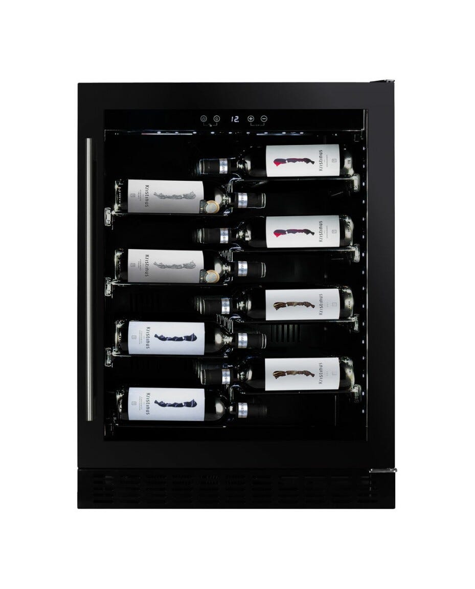 Dunavox DAUF-40.138B Flow-40 Cantina vini da incasso cm. 60 - 40 bottiglie - nero