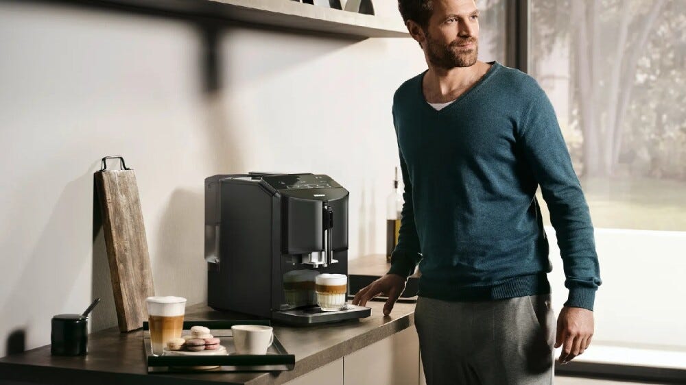 Siemens TF301E09 eq300 Macchina per caffè automatica - nero/silver
