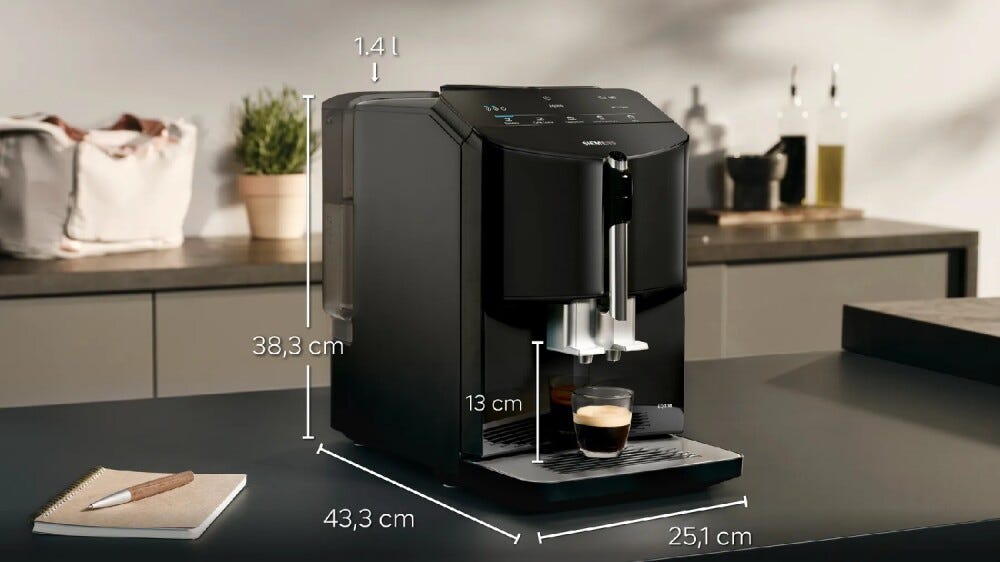 Siemens TF301E09 eq300 Macchina per caffè automatica - nero/silver