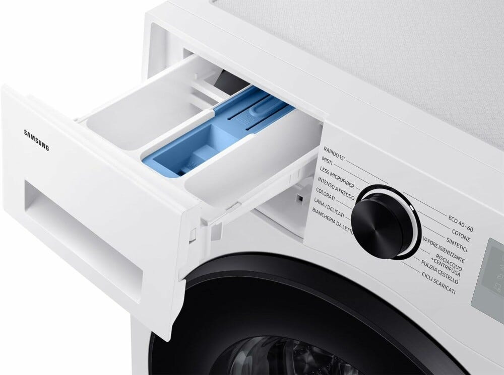 Samsung WW90CGC04DTH Crystal Clean Lavatrice cm. 60 - capacità 9 kg - bianco
