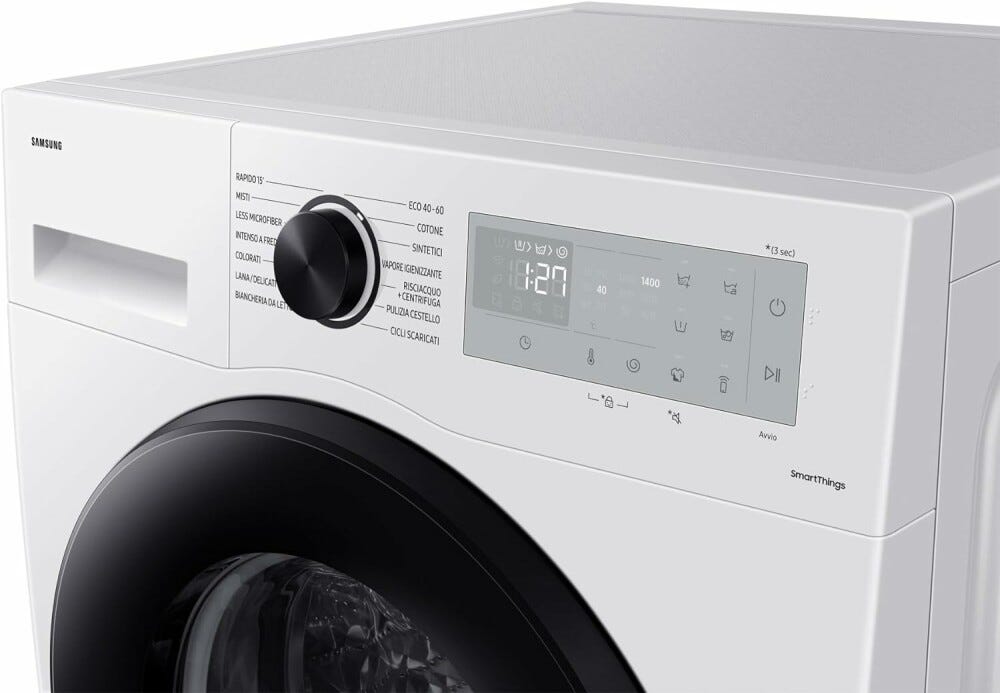 Samsung WW90CGC04DTH Crystal Clean Lavatrice cm. 60 - capacità 9 kg - bianco