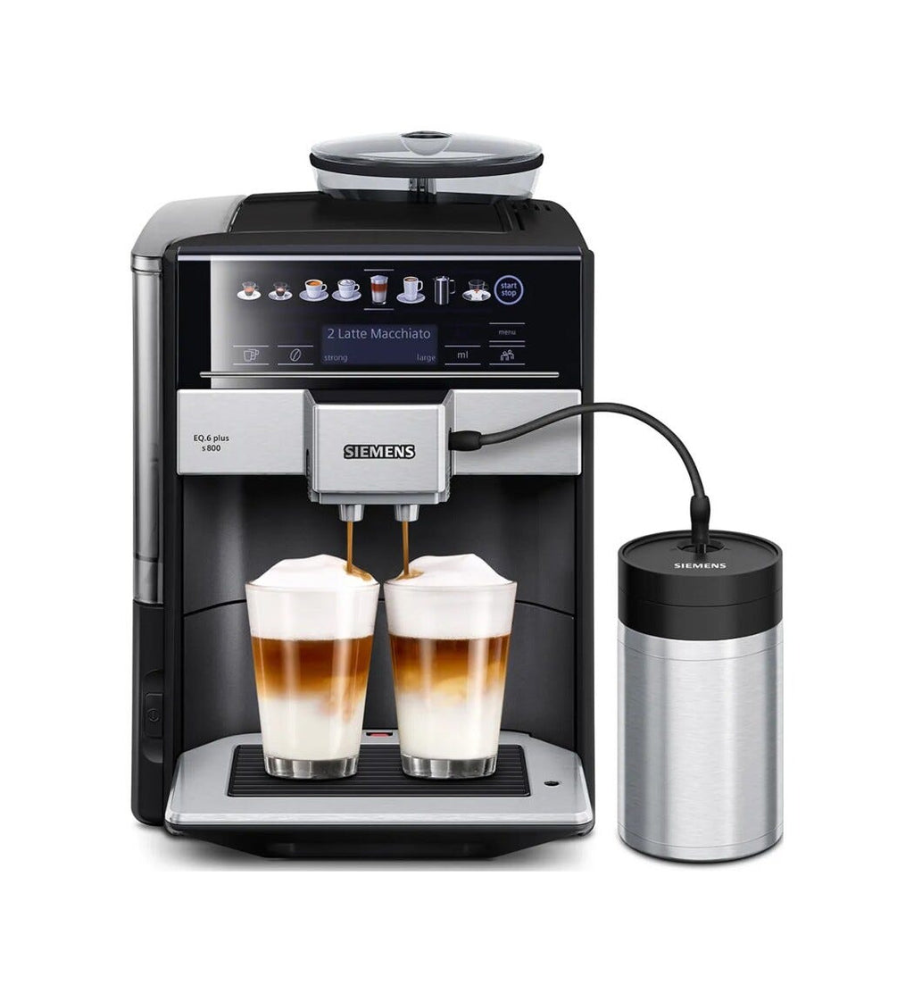 Siemens TE658209RW eq6 Plus s800 Macchina per caffè automatica - nero/silver
