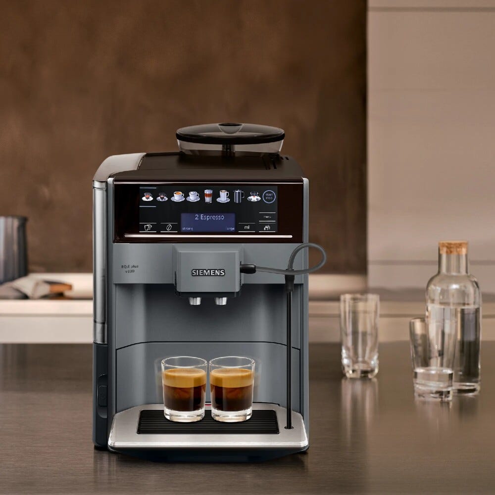 Siemens TE658209RW eq6 Plus s800 Macchina per caffè automatica - nero/silver