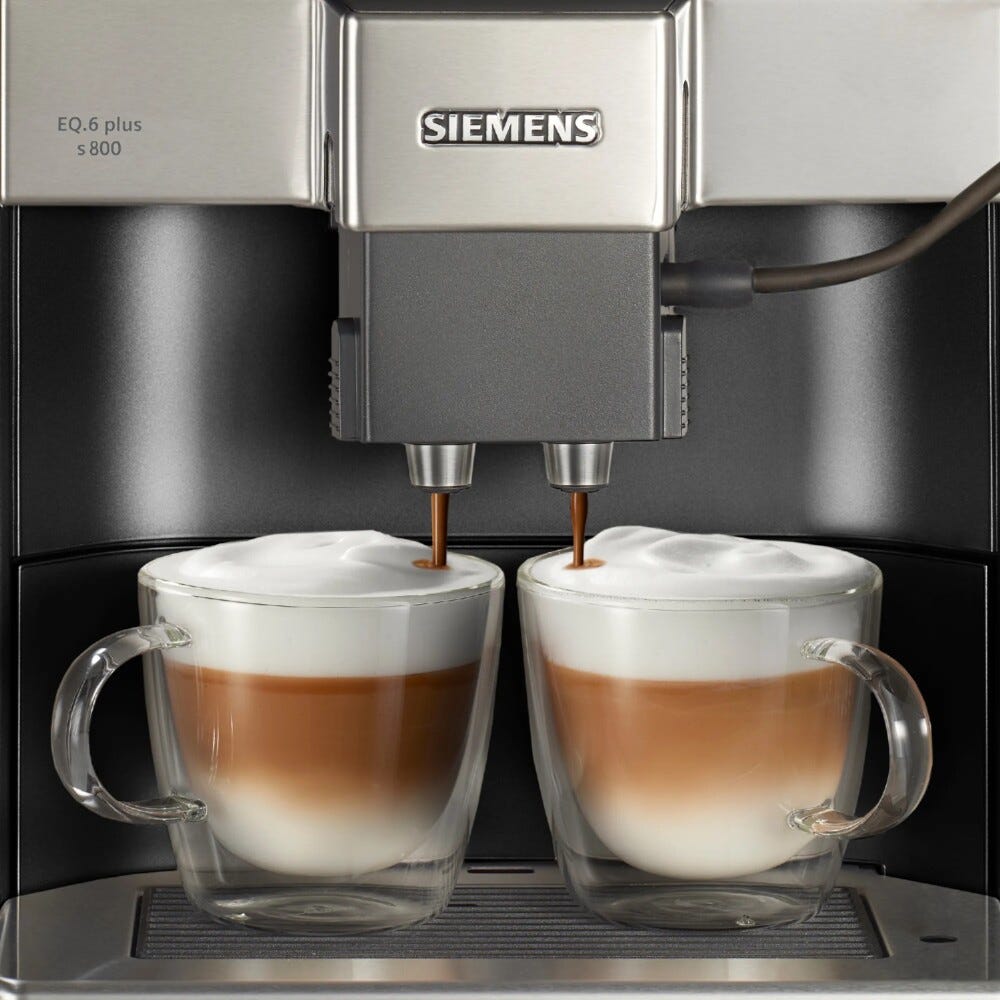 Siemens TE658209RW eq6 Plus s800 Macchina per caffè automatica - nero/silver
