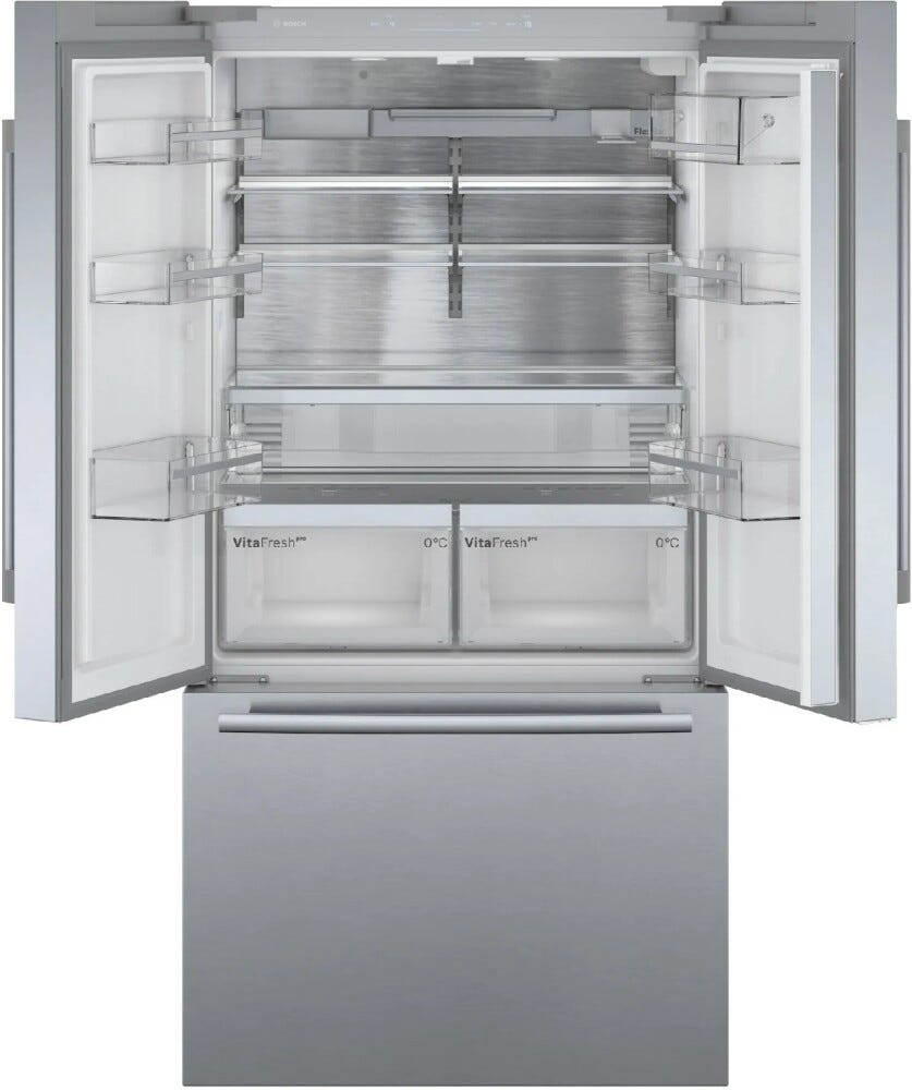 Bosch KFF96PIEP 8 Frigorifero con congelatore french door - cm. 91 h. 183 - lt. 573 - inox antimpronta