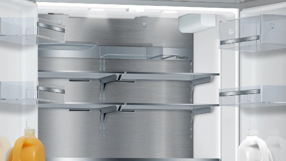 Bosch KFF96PIEP 8 Frigorifero con congelatore french door - cm. 91 h. 183 - lt. 573 - inox antimpronta