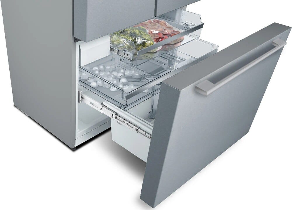 Bosch KFF96PIEP 8 Frigorifero con congelatore french door - cm. 91 h. 183 - lt. 573 - inox antimpronta
