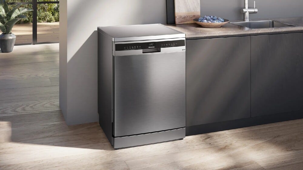 Siemens SN23EI03KE iq300 Lavastoviglie a libera installazione cm. 60 - 13 coperti - inox/nero