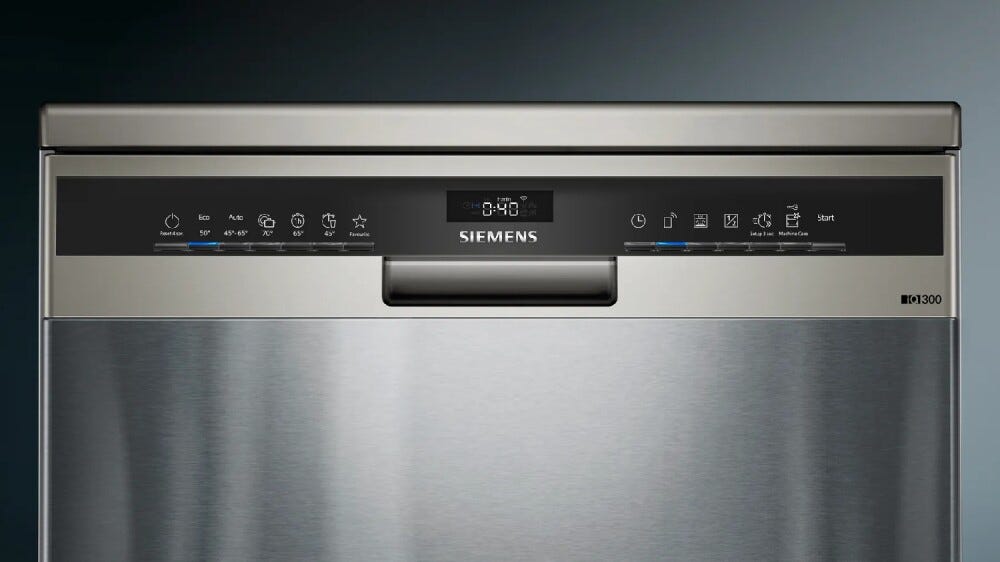 Siemens SN23EI03KE iq300 Lavastoviglie a libera installazione cm. 60 - 13 coperti - inox/nero