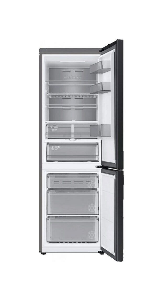 Samsung RB34C7B5E12/EF Bespoke Frigorifero con congelatore a libera installazione cm. 60 h. 185 - lt. 344 - vetro bianco