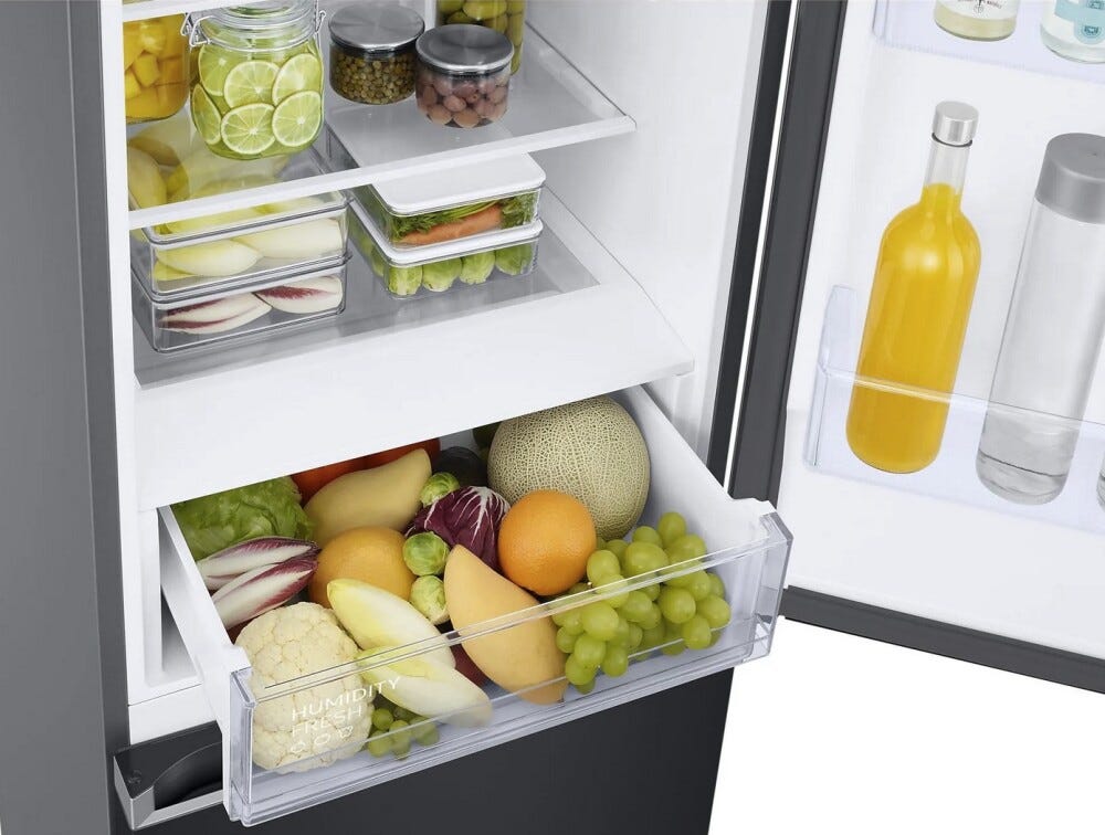 Samsung RB38C600EB1/EF Frigorifero con congelatore a libera installazione cm. 60 h. 203 - lt. 390 - nero