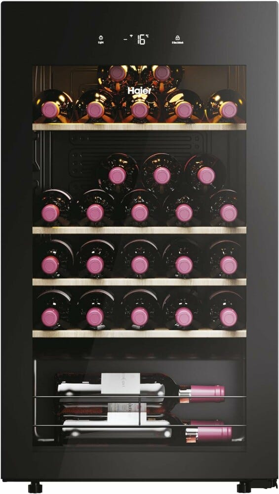 Haier HWS34GGH1 3 Cantina vini cm. 48 - 34 bottiglie - nero
