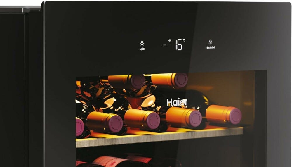 Haier HWS34GGH1 3 Cantina vini cm. 48 - 34 bottiglie - nero