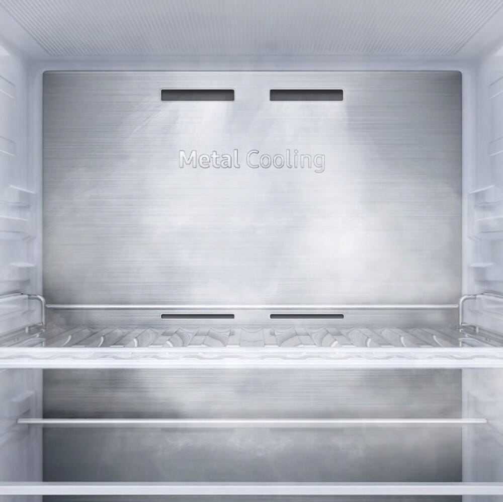 Samsung RB38C7B5E22/EF Bespoke AI Frigorifero con congelatore a libera installazione cm. 60 h. 203 - lt. 390 - vetro nero