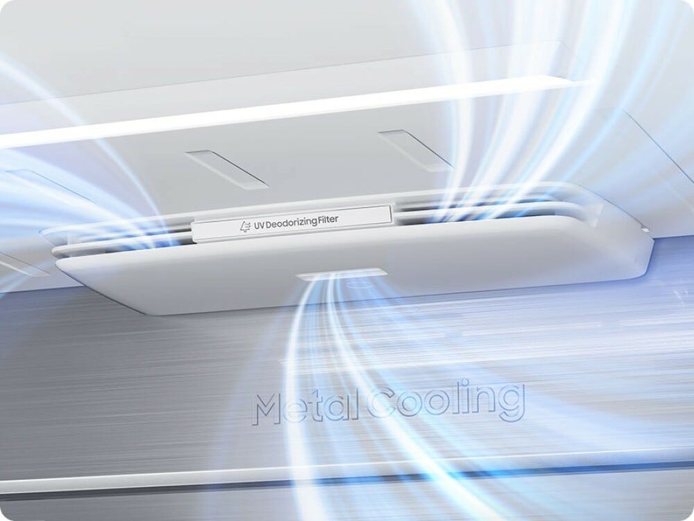 Samsung RF65DB960E22EO Bespoke Frigorifero con congelatore 4 porte cm. 91 h. 185 - lt. 646 - nero - personalizzabile