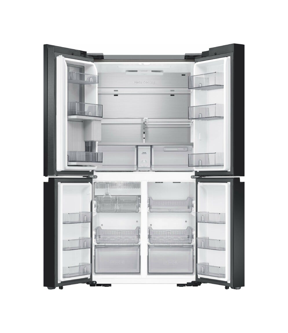 Samsung RF65DB960E22EO Bespoke Frigorifero con congelatore 4 porte cm. 91 h. 185 - lt. 646 - nero - personalizzabile