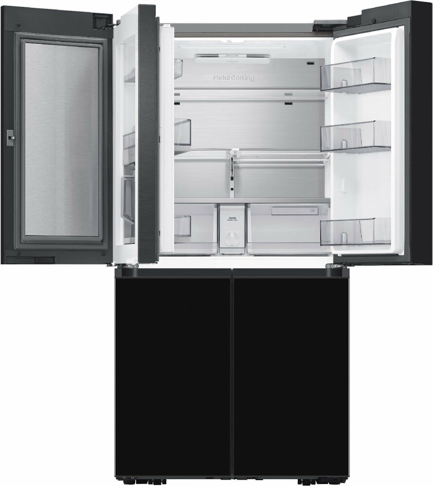 Samsung RF65DB960E22EO Bespoke Frigorifero con congelatore 4 porte cm. 91 h. 185 - lt. 646 - nero - personalizzabile