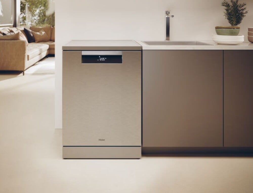 Haier XF 6B2M3PX I-Pro Shine Serie 5 Lavastoviglie a libera installazione cm. 60 - 16 coperti - inox