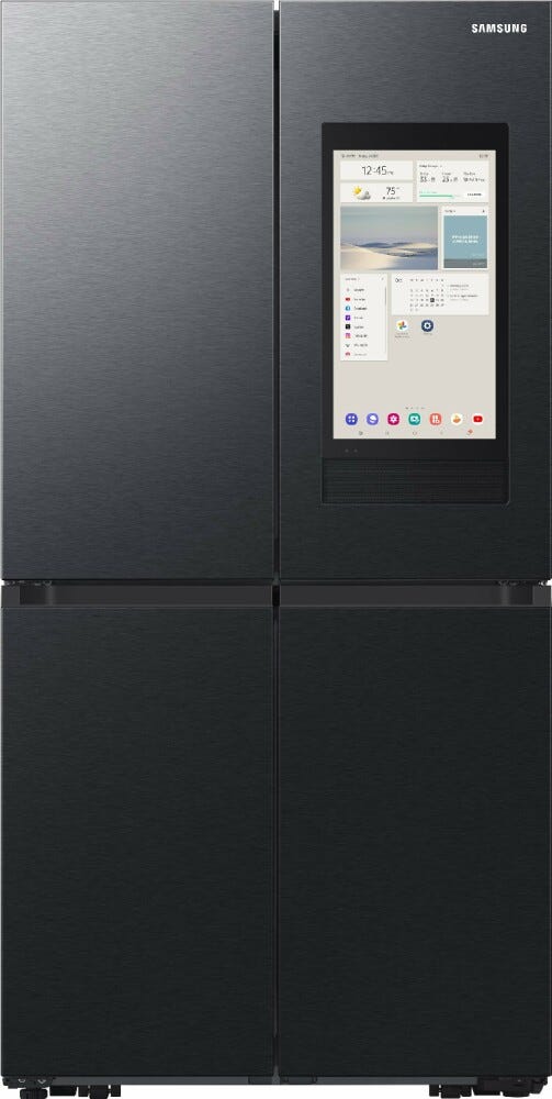 Samsung RF65DG9H0EB1 Family Hub Frigorifero con congelatore 4 porte a libera installazione cm. 91 h. 183 - lt. 636 - grafite metallizzata