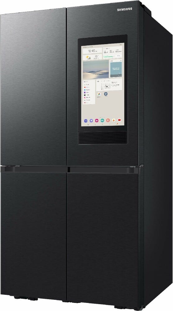 Samsung RF65DG9H0EB1 Family Hub Frigorifero con congelatore 4 porte a libera installazione cm. 91 h. 183 - lt. 636 - grafite metallizzata