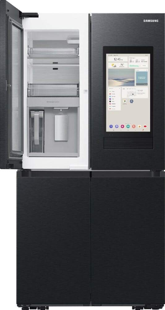 Samsung RF65DG9H0EB1 Family Hub Frigorifero con congelatore 4 porte a libera installazione cm. 91 h. 183 - lt. 636 - grafite metallizzata