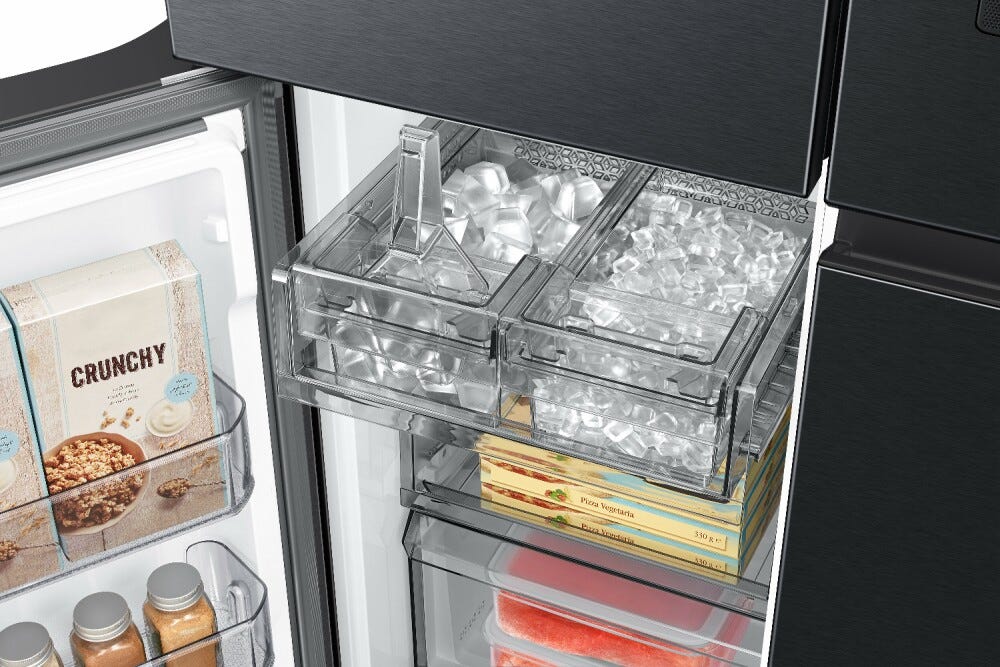 Samsung RF65DG9H0EB1 Family Hub Frigorifero con congelatore 4 porte a libera installazione cm. 91 h. 183 - lt. 636 - grafite metallizzata