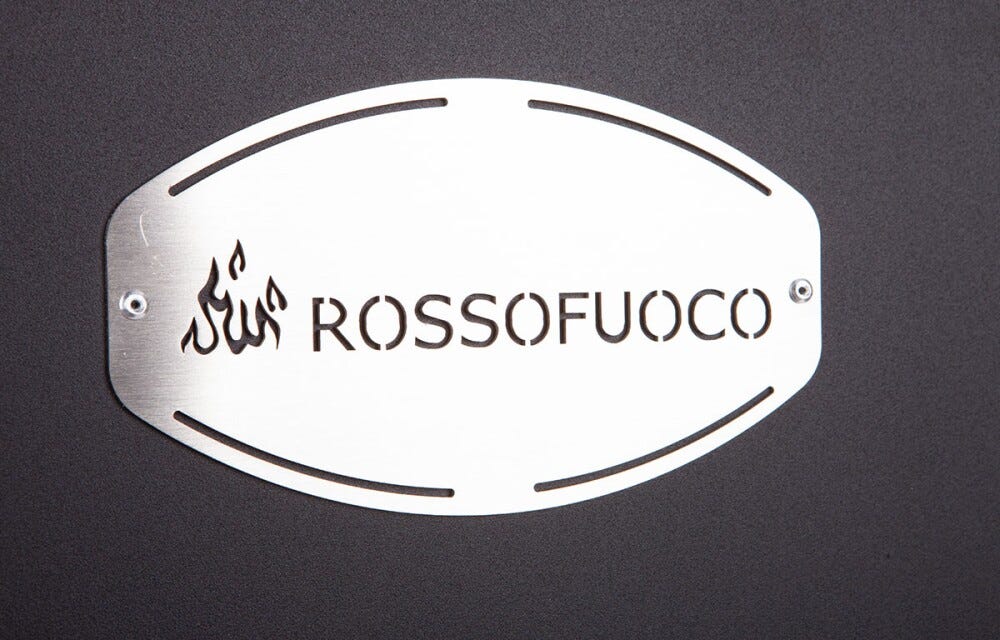 Rossofuoco Garden Color Incasso Forno a legna da incasso 75 x 77 cm a combustione separata - grigio lava