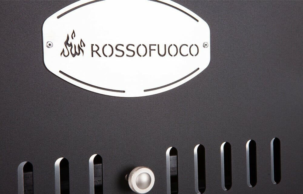 Rossofuoco Garden Color Incasso Forno a legna da incasso 80 x 93 cm a combustione separata - grigio lava