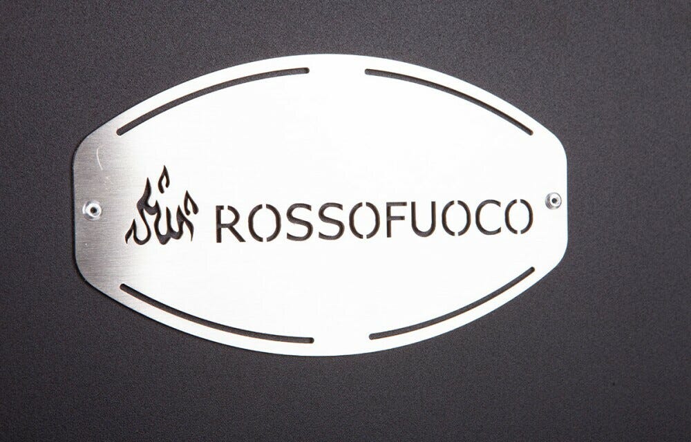 Rossofuoco Garden Color Incasso Forno a legna da incasso 80 x 93 cm a combustione separata - grigio lava