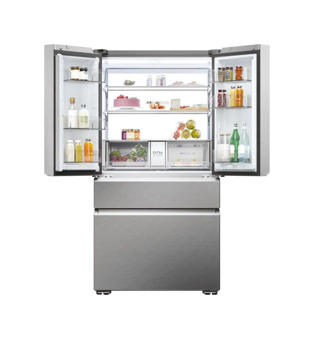 Haier HFW7918ENMP 7 Pro Frigorifero con congelatore a libera installazione french door - cm. 91 h. 178 - lt. 629 - inox platino