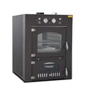 Rossofuoco Quattrostagioni Forno a legna bifacciale da incasso 75 x 80 cm a combustione separata - antracite