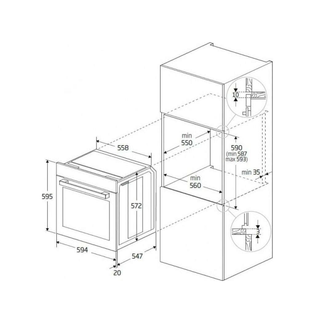 Beko BBIS18400BCSWE bPRO 500 Beyond Forno elettrico assistito a vapore cm. 60 - nero
