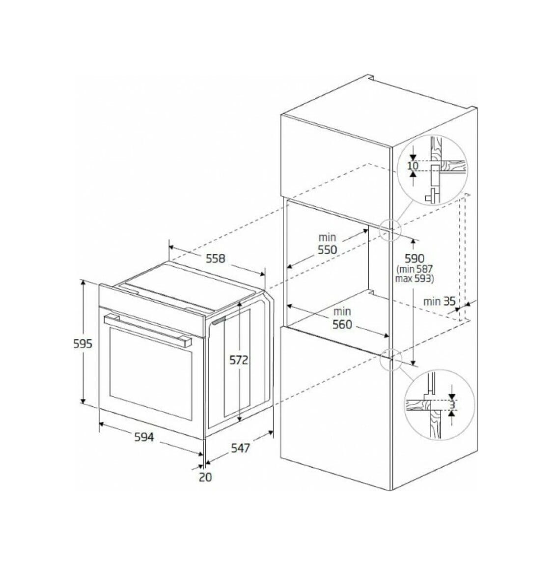 Beko BBIS18400BCSWE bPRO 500 Beyond Forno elettrico assistito a vapore cm. 60 - nero