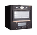 Rossofuoco Sedicinoni Black Forno a legna da incasso 100 x 78 cm a combustione separata - nero