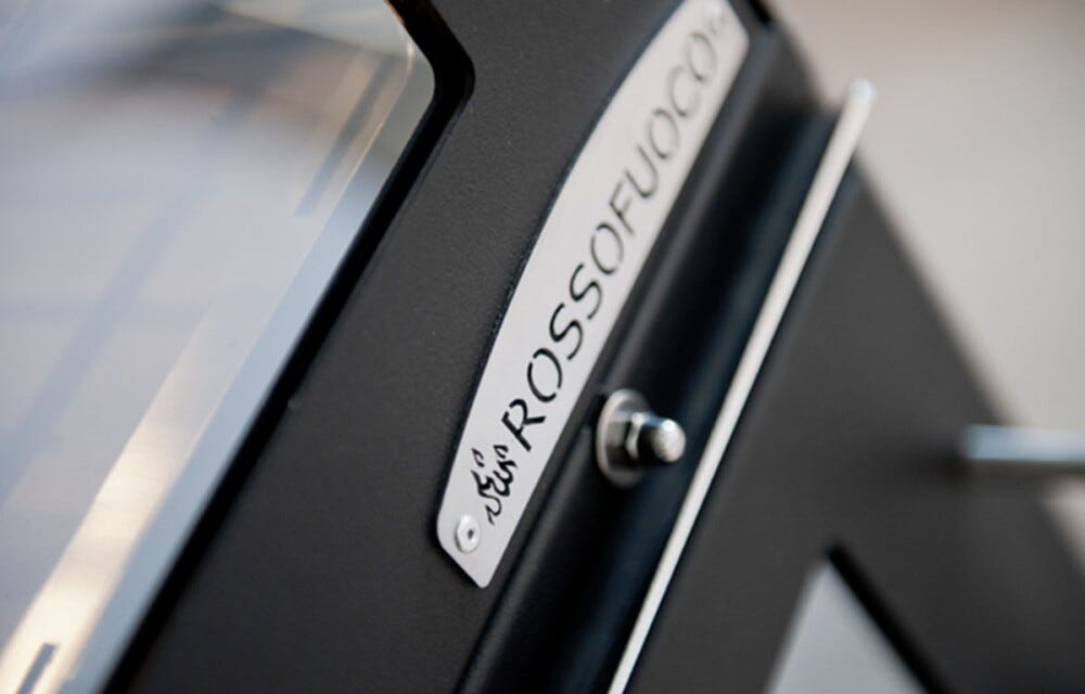 Rossofuoco Steel Incasso Forno a legna da incasso 80 x 112 cm a combustione separata - inox