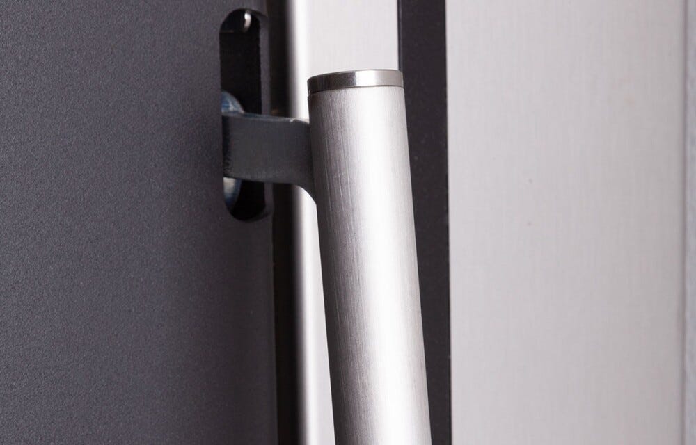 Rossofuoco Steel Incasso Forno a legna da incasso 75 x 77 cm a combustione separata - inox