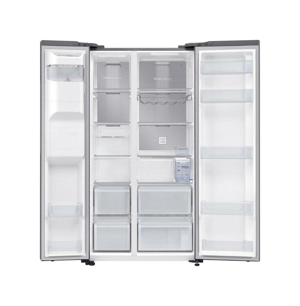 Samsung RS64DG53M3SLEF 5000D Air Space AI Frigorifero con congelatore side by side cm. 91 h. 178 - lt. 635 - inox