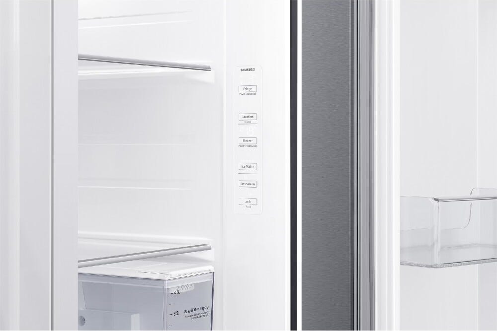 Samsung RS64DG53M3SLEF 5000D Air Space AI Frigorifero con congelatore side by side cm. 91 h. 178 - lt. 635 - inox