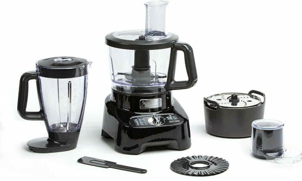 Moulinex FP821811 DoubleForce Robot da cucina multifunzione - 3 lt - nero