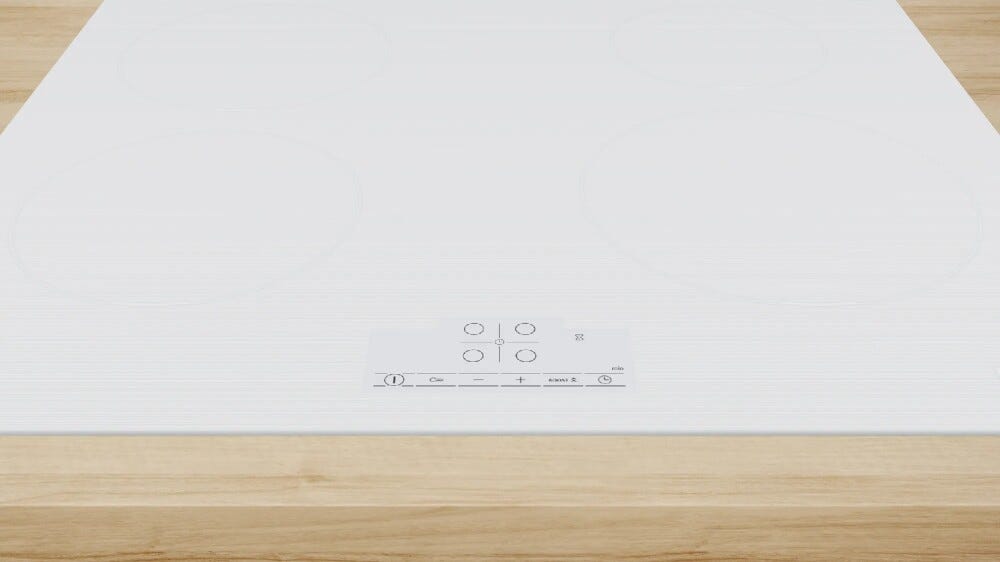 Bosch PUE612BB1J 4 Piano cottura a induzione cm. 59 - vetroceramica bianco