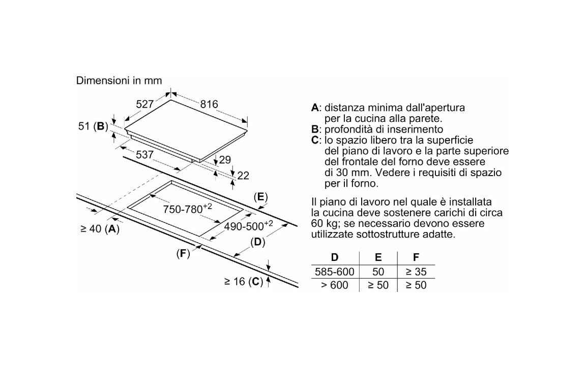 Bosch PXV875DV1E 8 Piano cottura a induzione cm. 82 - vetroceramica nero