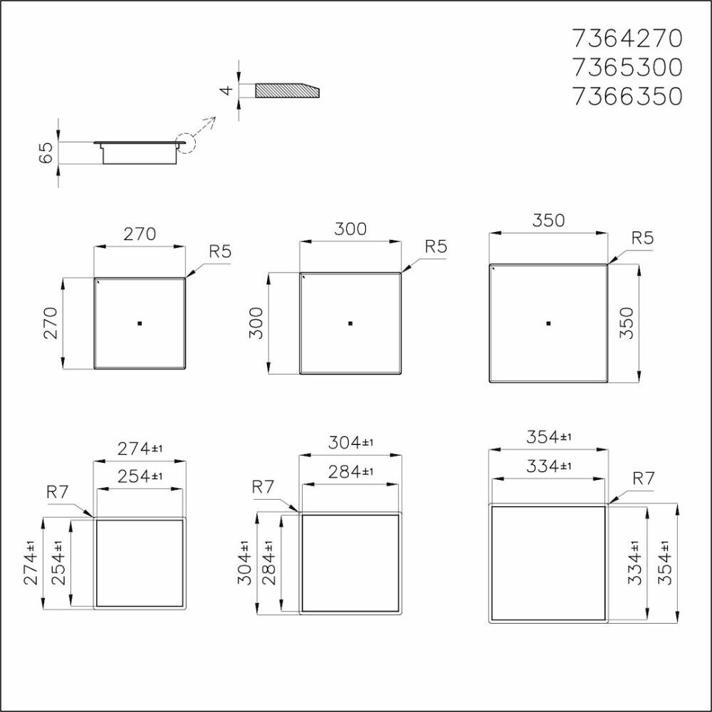 Foster 7365040 Modular Quadra Piano cottura modulare a induzione - vetroceramica nero