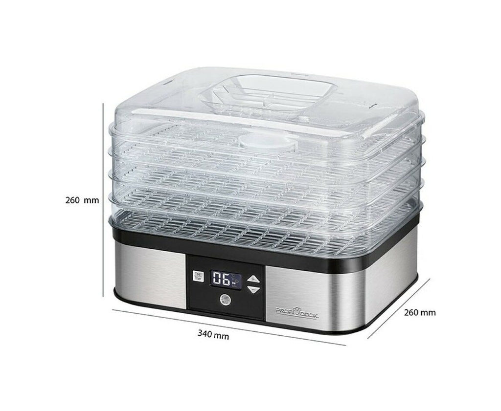 Proficook PCDR1116 Essiccatore 350 W - inox/nero